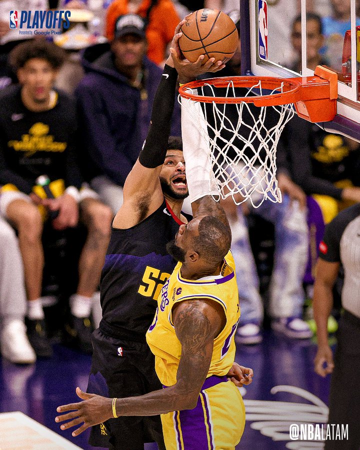NBALatam's tweet image. ¿LeBron James? Nah, en la #NBADefenseWeek es LeBlock James 😉🚫