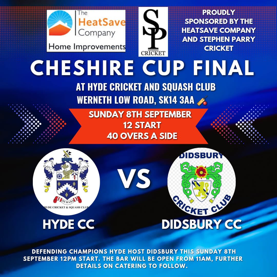 DFitzy19801's tweet photo. Two very evenly matched and talented teams. Has the makings of a great final. @HydeCC_SC @DidsburyCC @cheshire_ccl @CheshireCB #Cricket 🏆 🏏🙌😎 https://t.co/nm8yMWHAXz