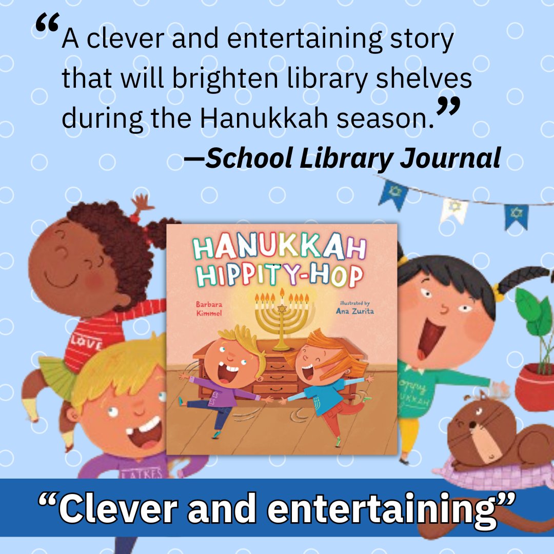 Barbara Kimmel (@bkimmelwrites) on Twitter photo 🎉Thank you, <a href="/sljournal/">SchoolLibraryJournal</a>, for the wonderful #review! I can't wait until 10/1/24, when little ones can spin, stomp, and shake with HANUKKAH HIPPITY-HOP! #KidLit #BookReview #Librarians #WritingCommunity 🎉Thank you, <a href="/sljournal/">SchoolLibraryJournal</a>, for the wonderful #review! I can't wait until 10/1/24, when little ones can spin, stomp, and shake with HANUKKAH HIPPITY-HOP! #KidLit #BookReview #Librarians #WritingCommunity