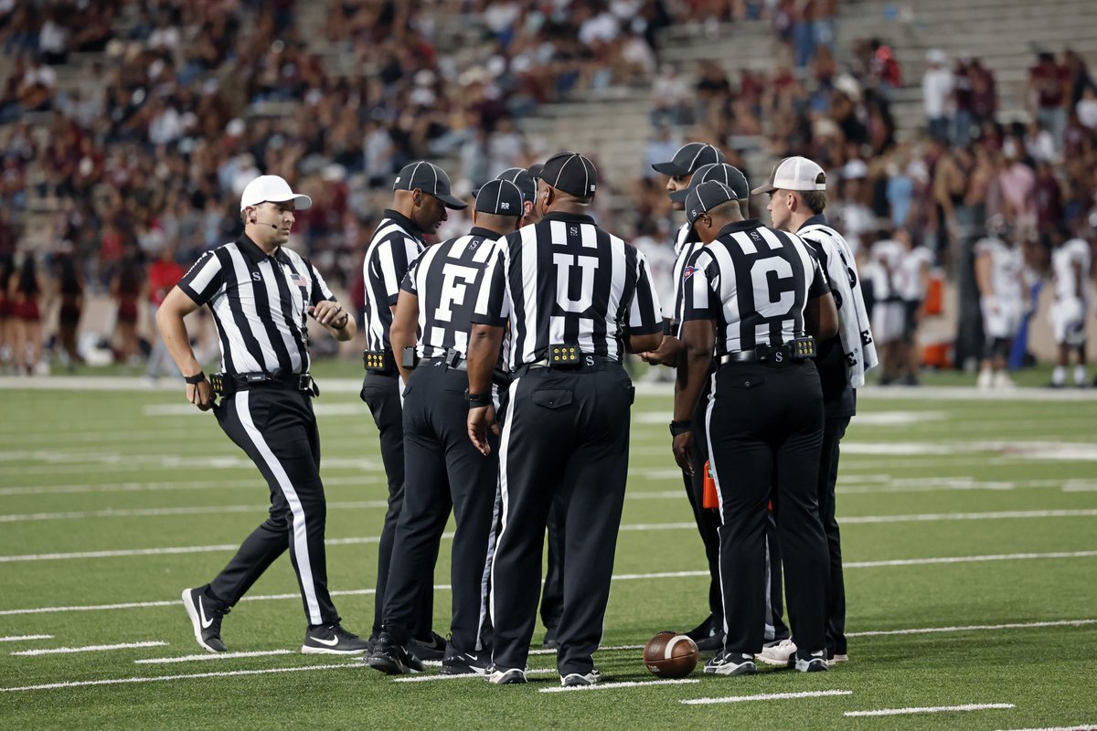 15 yard penalty on the officiating crew for inappropriate formation during the SEMO at NM STATE football game