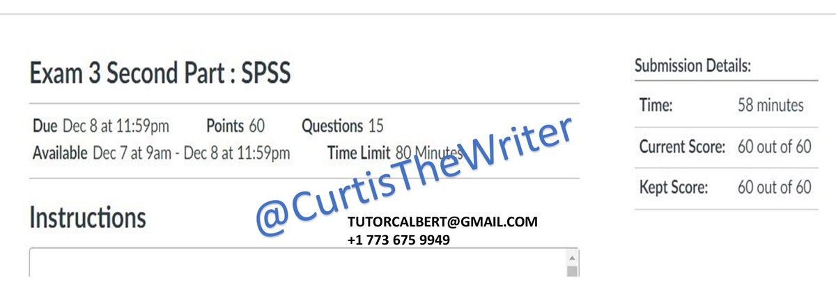 CurtisTheWriter's tweet image. Need help with SPSS, Ms. Excel, R, etc? Talk to me.
#DataAnalysis #Simnet #HomeworkHelp