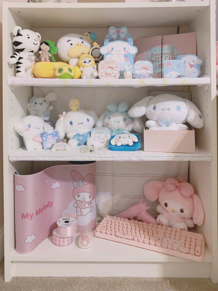 my smaller plushies have a home now ^_^