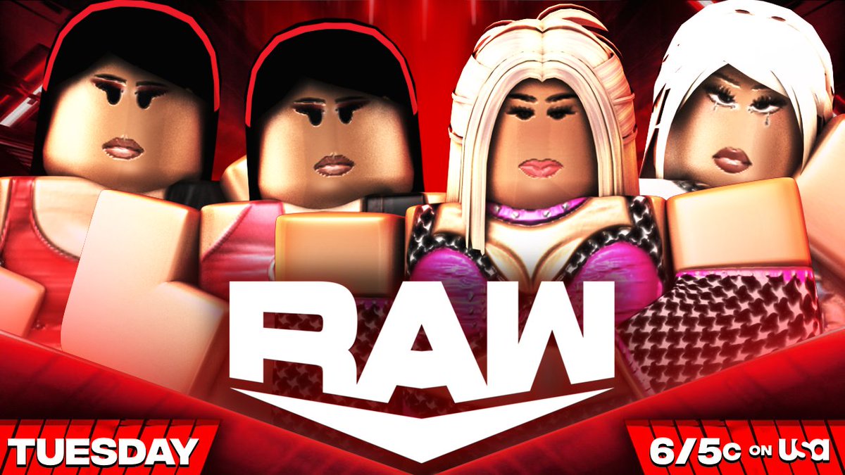 WWERPMedia's tweet photo. Tomorrow on #WWERPRaw

💸 Mr. Money in the Bank @IsaacMalenRW has words for @Mxcho3x 

🇺🇸 @BloxyStyles starts his United States Championship Open Challenge

👊 @TheMiaStratton &amp; #JaylaMorgan takes on the Bella Twins

🇬🇧 "The British Nightmare" #MetaRhodes LIVE

📺 6/5c on @Roblox https://t.co/rOR3qIedyu