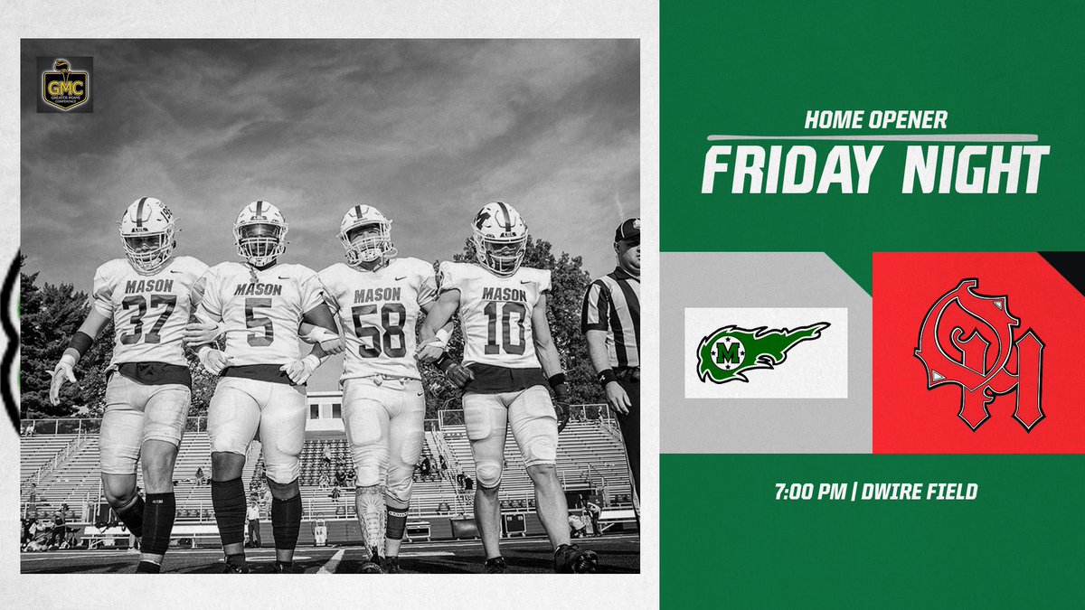 FRIDAY NIGHT…DWIRE FIELD…HOME OPENER… <a href="/Mason_BlackHole/">Black Hole</a> is going to be loud…be there! #LGL