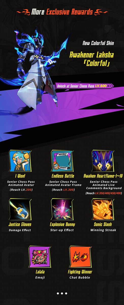 AutoChess2019's tweet image. S27 Senior Chess Pass Rewards
Leading the fighting trend, the passion reaches its peak