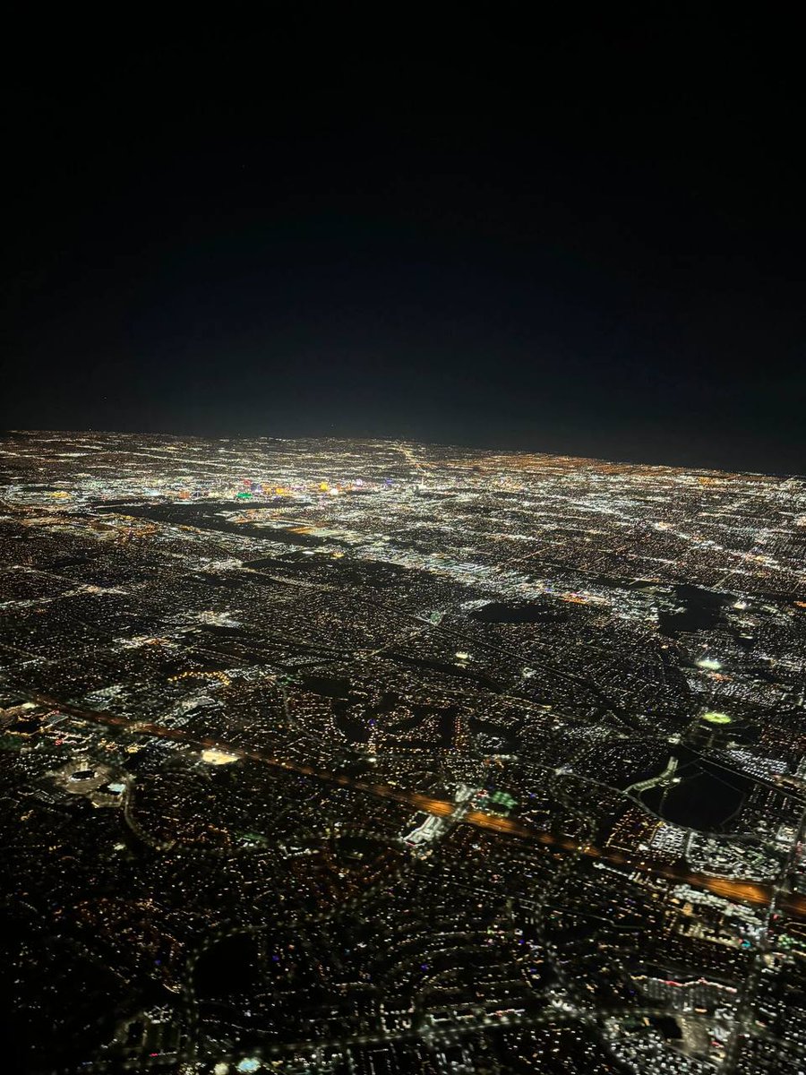 Las Vegas at night. It's beautiful. It's a different kind of scenery.