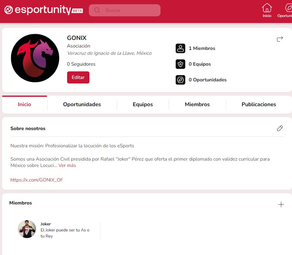 Tenemos perfil :3 esportunity.com/organizations/…
<a href="/esportunitygg/">esportunity</a>  Gracias por hacer algo bonito y útil para los eSports :D