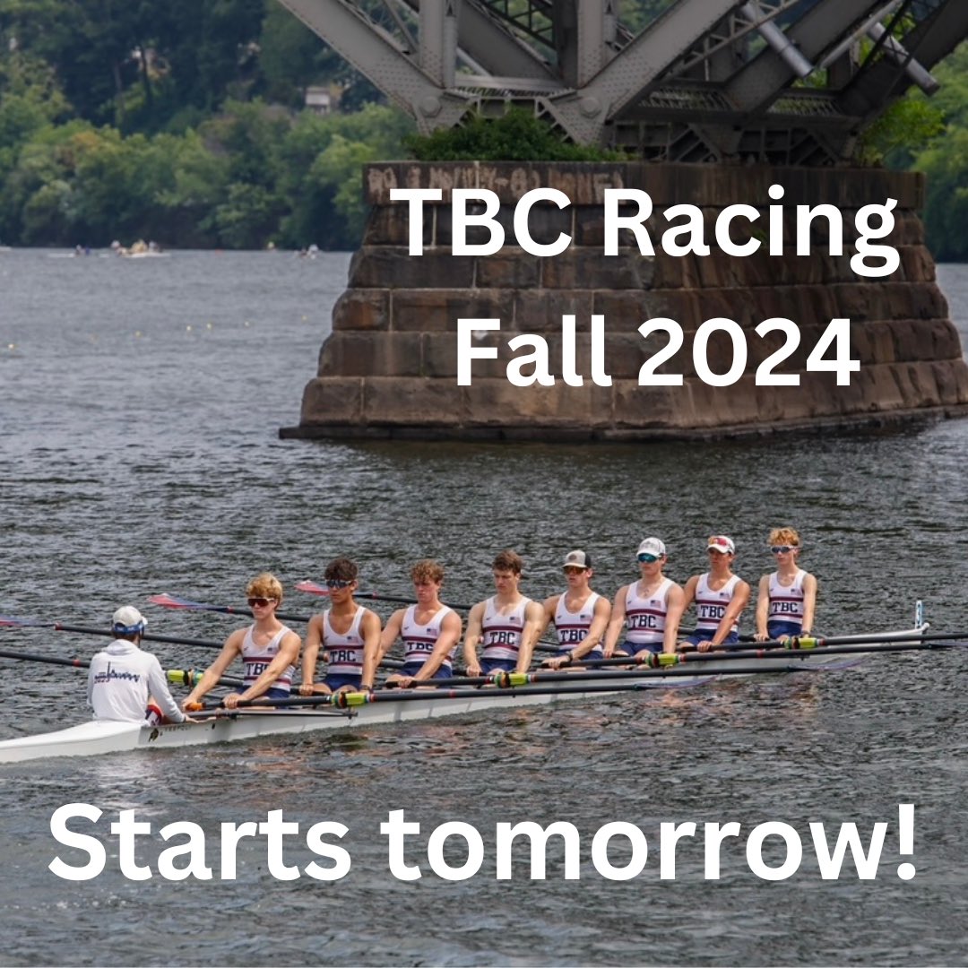 We are eager to getting started with the fall season tomorrow! Looking forward to seeing everyone down at the boathouse and looking forward to a great fall! YEAH THOMPSONS!!!