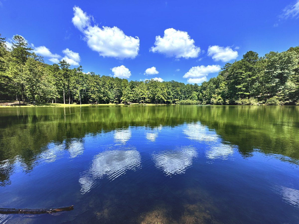 ObjectivityRach's tweet image. Belcher Lake at Oak Mountain @ALStateParks had perfect happy little cloud reflections today. @spann