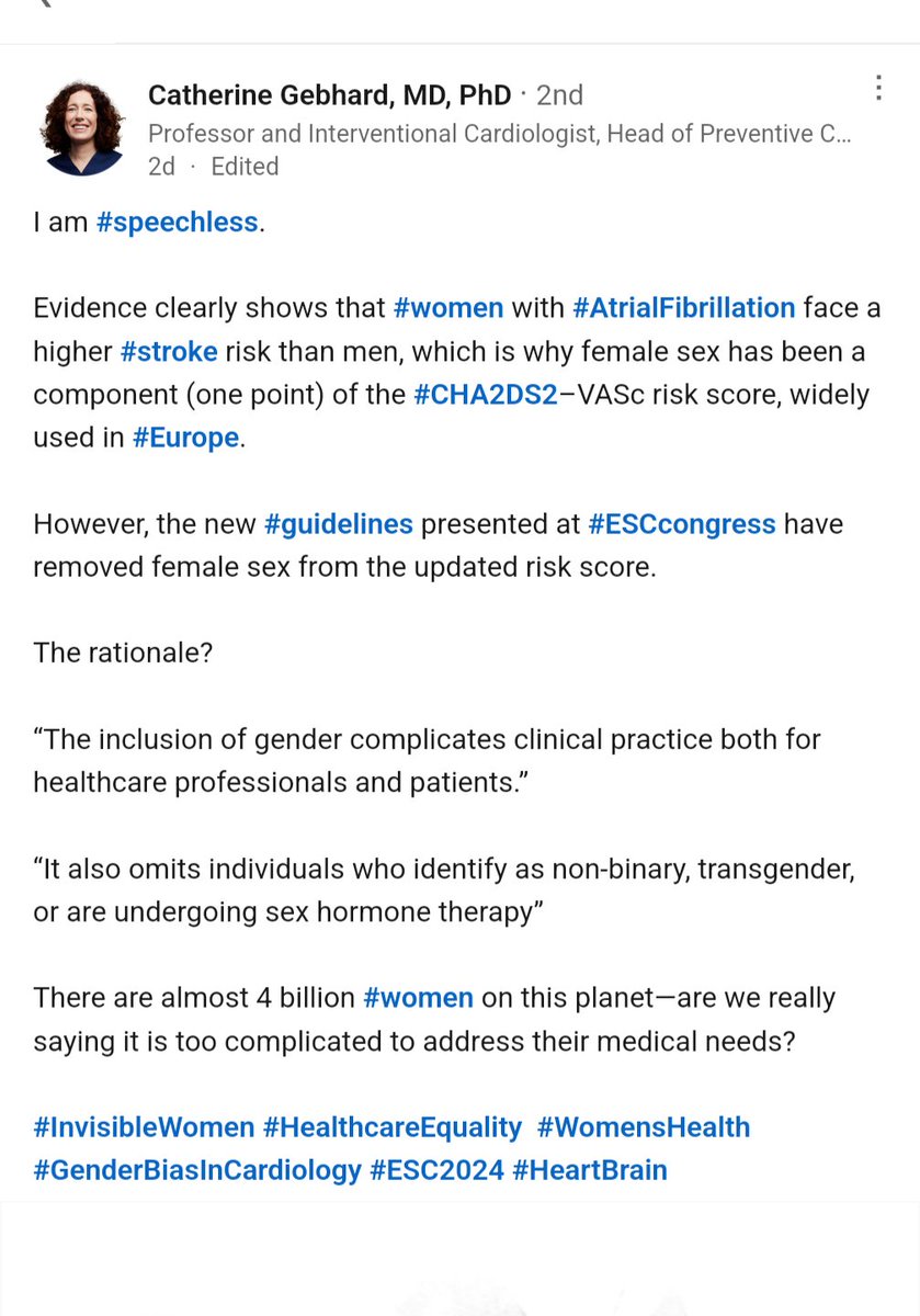 Vinay Prasad MD MPH (@vprasadmdmph) on Twitter photo Can someone at #ESCCongress2024 confirm if this is true? Can you link me to the new guidelines? <a href="/drjohnm/">John Mandrola, MD</a> Can someone at #ESCCongress2024 confirm if this is true? Can you link me to the new guidelines? <a href="/drjohnm/">John Mandrola, MD</a>