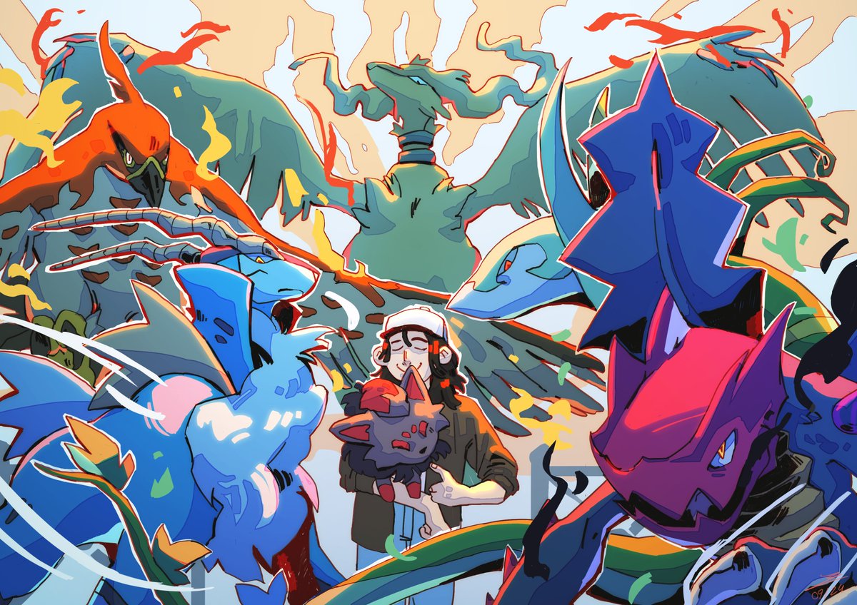 my favorites Pokemon in the same room
#illustration
