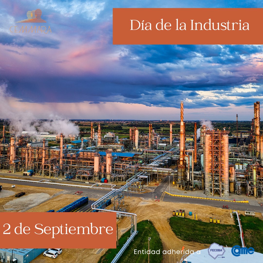 DIA DE LA INDUSTRIA 
Un día como hoy, pero de 1587, se produjo la primera exportación de productos del país al exterior.
En la actualidad, la fecha sirve para recordar a la industria como sinónimo de soberanía y crecimiento del país.
<a href="/FECOBAORG/">FECOBA</a> <a href="/redcame/">CAME</a> <a href="/maritooriente/">Mario Oriente</a>