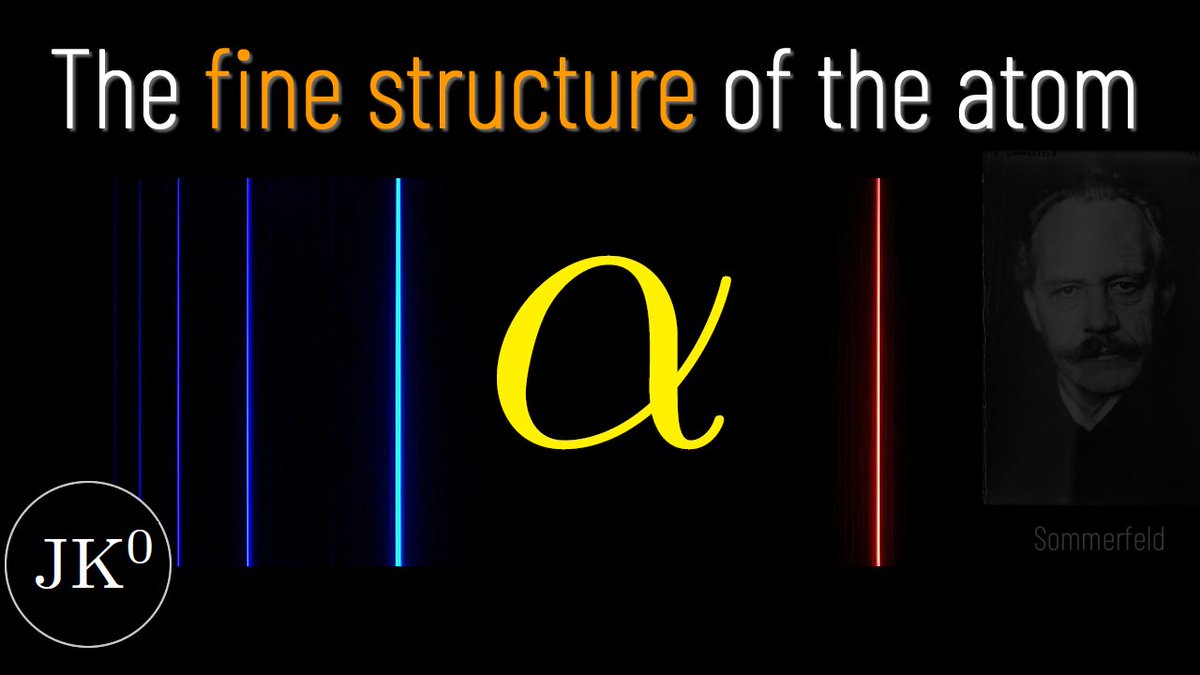 new video: "The fine structure of the atom." Development of the Bohr-Sommerfeld atomic model, which extended Bohr's  model by incorporating elliptical orbits and relativistic corrections,  in addition to introducing the fine-structure constant. youtu.be/H4ZnVpiQTDw #JK0