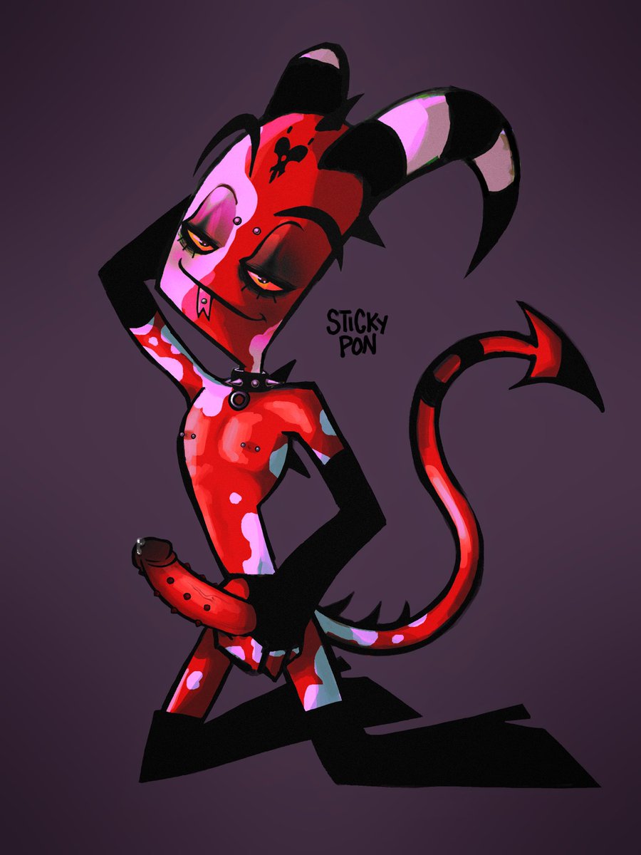 reposting this now that I have some followers lol (btw hi everyone! thanks for following!) 🖤 #helluvaboss #blitzo #helluvabossart #nsfw