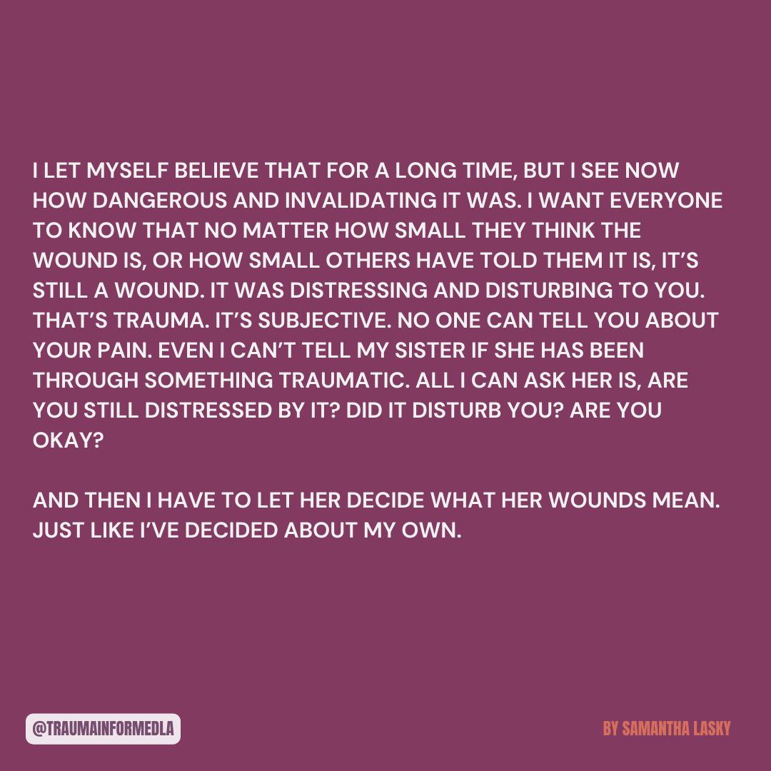 traumainformdla's tweet image. #traumainformedla #blogday