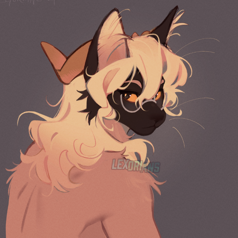 lexorians's tweet photo. Painterly piece for a friend🐈‍⬛

 #furryart #furryartist https://t.co/0eygzEFRsK
