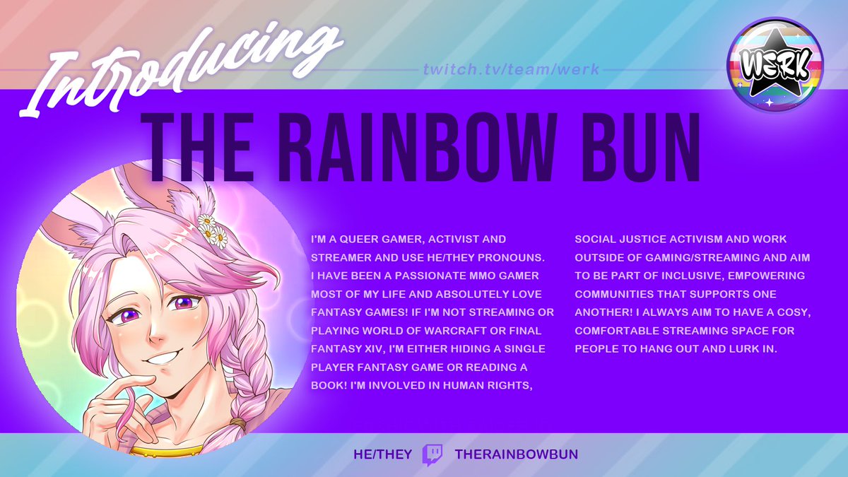 🐰 welcome the newest bunbun to the Werk family 🐰

make sure to congratulate <a href="/therainbowbun/">Luke the BunBun</a> in the replies!💕