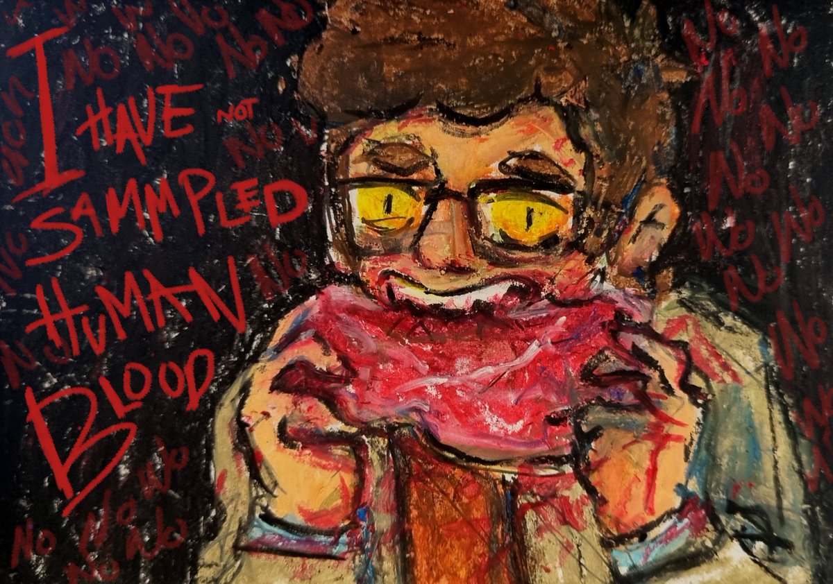 holocxses's tweet photo. "I can only ASSUME human blood tastes better". Yeah, ok Ford...

#GravityFalls #StanfordPines #BillCipher #Billford https://t.co/VOXEb1UYIr