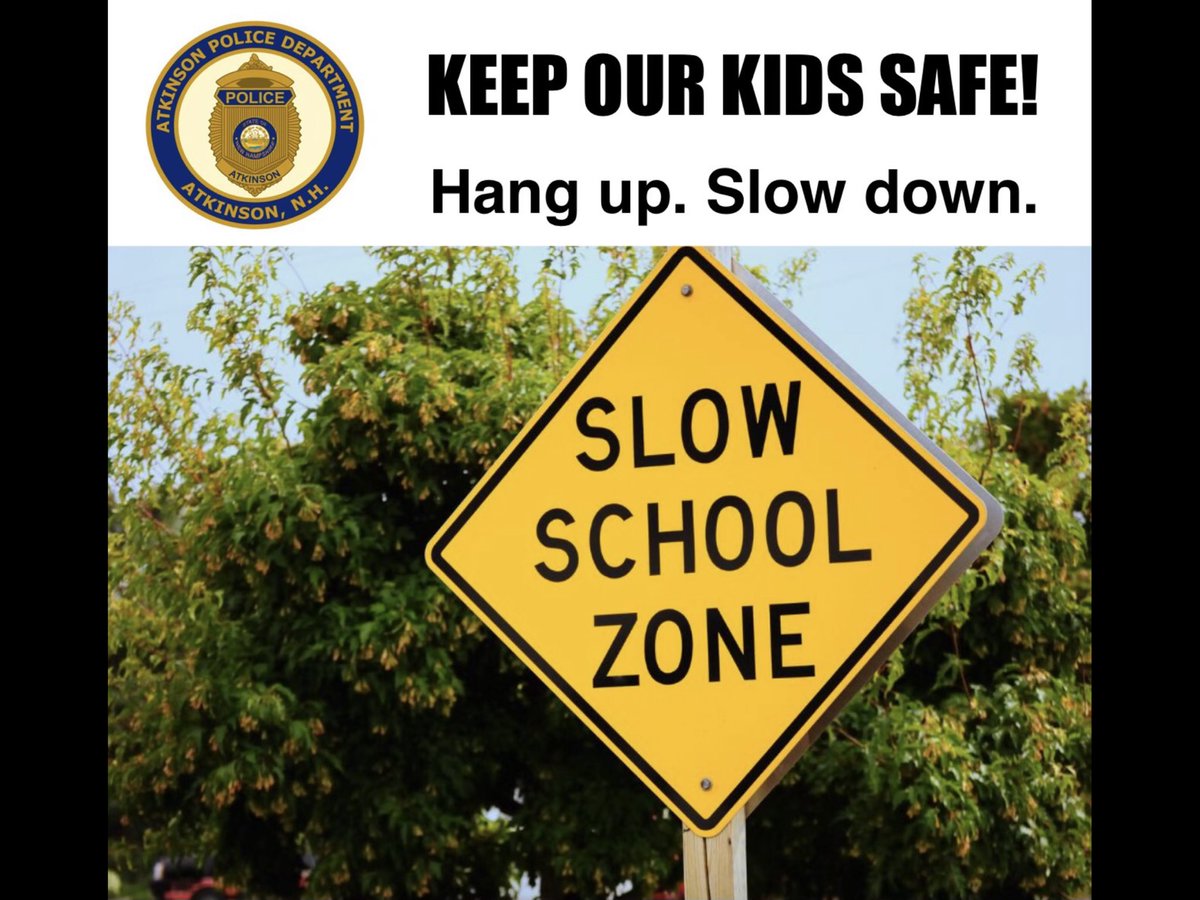 AtkinsonPolice's tweet image. The Atkinson Police Department reminds our drivers to please use extra caution as our children begin school tomorrow. We value our school community and want to keep all our students safe! Thank you in advance for your consideration.