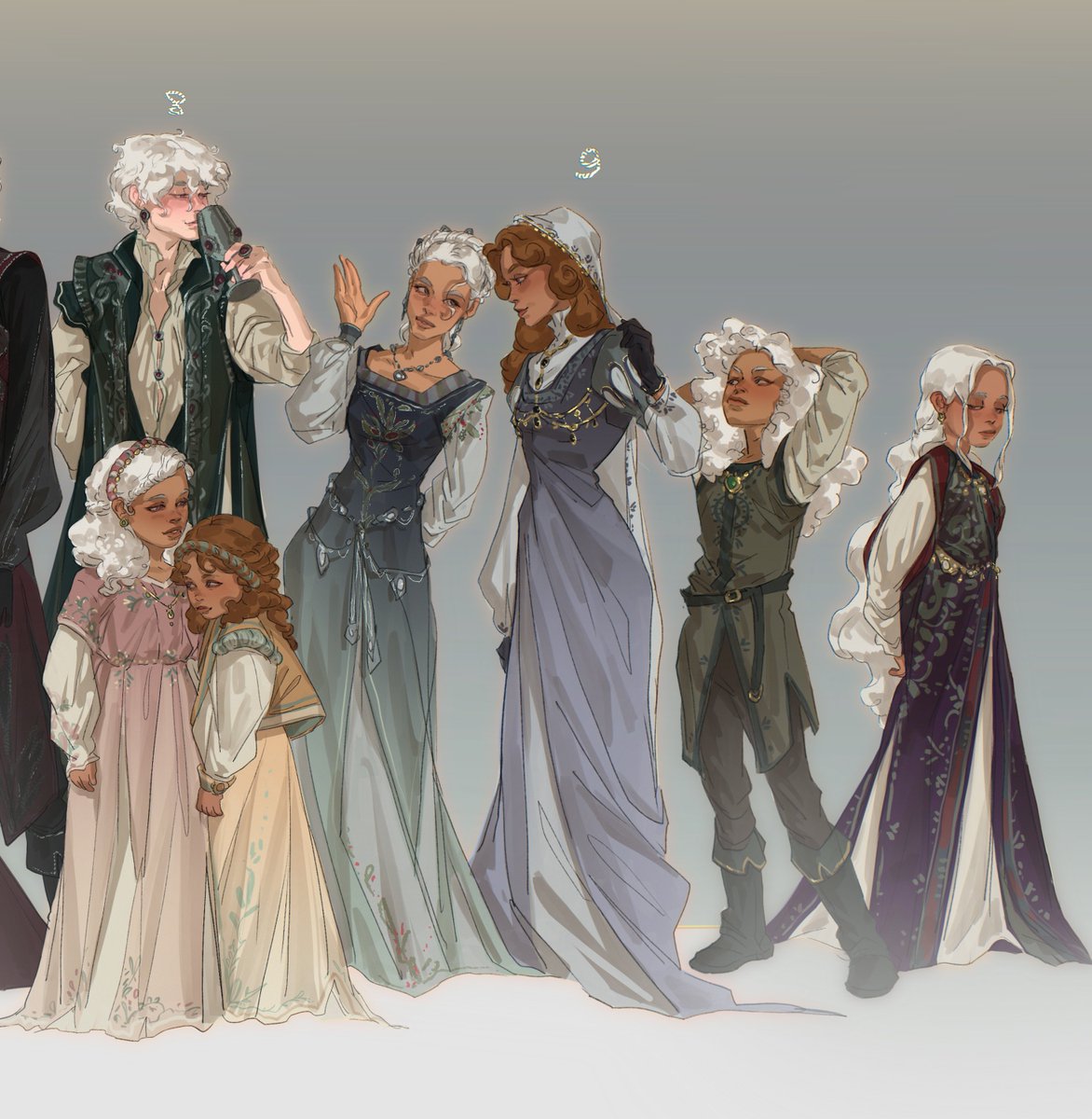 1. Alys and Aemond's son 💀🦉
2. Viserys II😏💅
3. Jaehaerys☝️🤓
4. Daenaera☺️✨
5. Jaehaera😒🔪
6. Aegon III🧛🥀
7. Visenya✌️😗
8. Maelor🤫🍷
9. Rhaena's daughters👯‍♀️👯‍♀️👯‍♀️
#hotd
