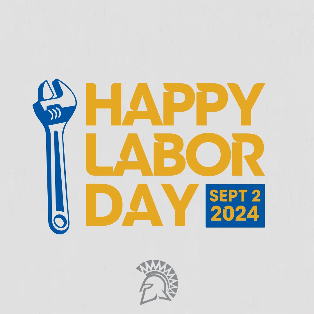 SJSUConductCrew's tweet photo. Happy Labor Day, Spartans for Student Conduct &amp; Ethical Development! 💙💛 Today we celebrate our SJSU community! Whether you’re studying hard, working on campus, or enjoying a well-deserved break, we appreciate all you do! https://t.co/FPC70dlycl