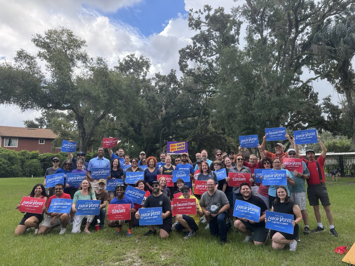 MaxwellFrostFL's tweet image. It was great to spend some time with our Labor leaders and Organizers this afternoon at the AFL-CIO Labor Day Picnic! Shoutout to CTA for hosting everyone. #UnionYES