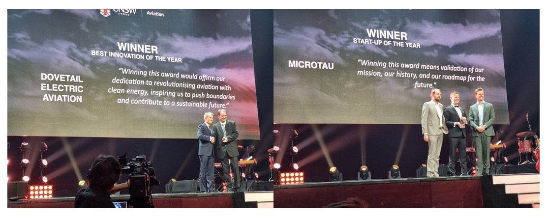 👏👏Congratulations to all the winners at the <a href="/ausaviation/">Australian Aviation</a> #AustralianAviationAwards

Extra special congrats to our friends at dovetail.aero &amp; <a href="/AskMicroTau/">MicroTau</a> 
Absolutely brilliant everyone! 🥂