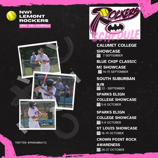 2024 fall schedule