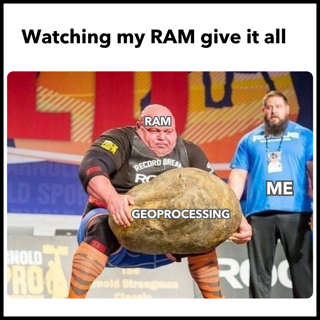 Once again the RAM sweating bullets to finish the task #mappymeme #gismeme