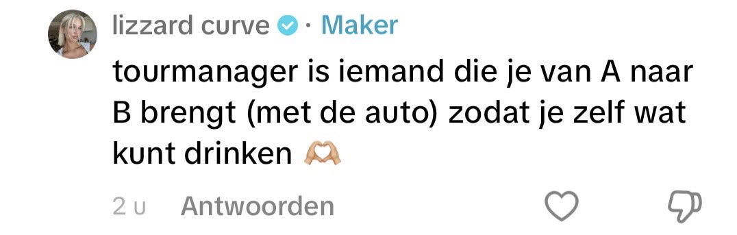 Aaaahh ik heb gestudeerd voor taxi chauffeur!