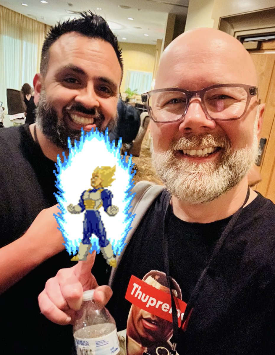 Had a great time hanging out with the one and only <a href="/JustChrisSabat/">Christopher Sabat</a> ! #dragonballZ #vegeta #goku #onePiece #roronoaZoro #finalFlash #gogeta