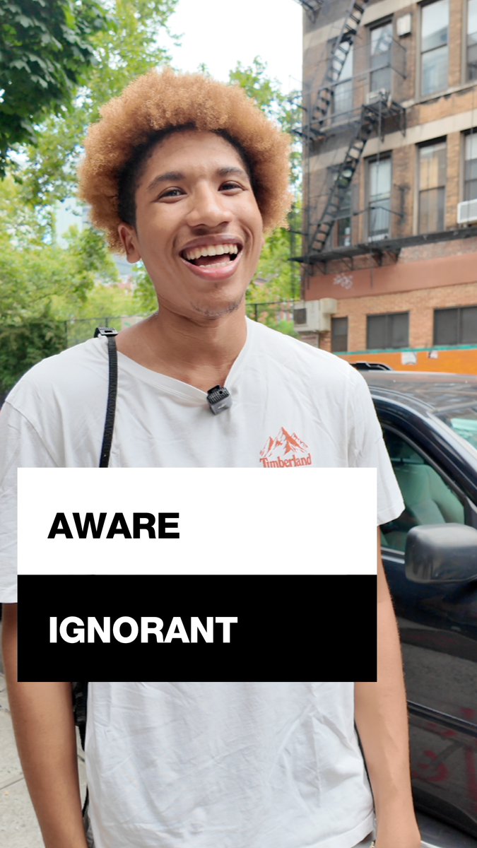 eranthomson's tweet photo. 2KINDS NYC: Aware / Ignorant
There are two kinds of people in the world - and you’re probably one of them. #2kinds a new "street series" from @eranthomson. Subscribe on YouTube, Instagram, or TikTok. https://t.co/SLthSgE4wX