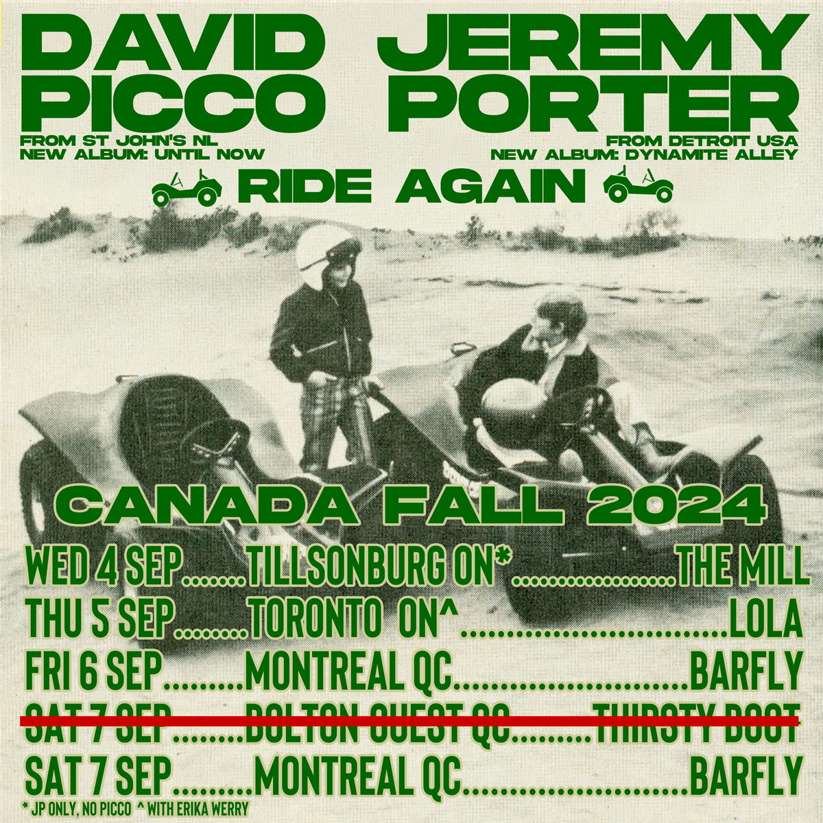 See ya on the other side of the river this week! We're now doing 2 nights in Montréal so be advised. Ok with me cuz <a href="/barflymtl/">Barfly</a> is one of my fav joints with some of my fav people. <a href="/DavidPicco1/">@DavidPicco1</a>'ll be there too, raisin' hell and breakin' hearts. Let's do this Canada! xx