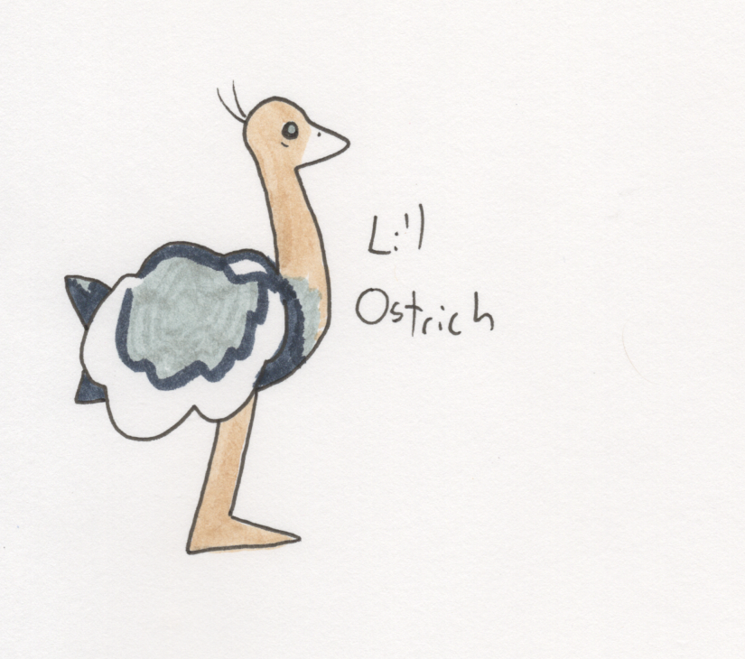 PluckOfPastora's tweet photo. Ostriches have been farmed for thousands of years. They're great meals and great beasts of burden. The neck is easily the best part, but it's saved for special occasions like weddings or the return of your wasteful son. #jrpg #art #lucknpluck #LNP #アート #ペン画 #イラスト https://t.co/9bUr1uHtWf