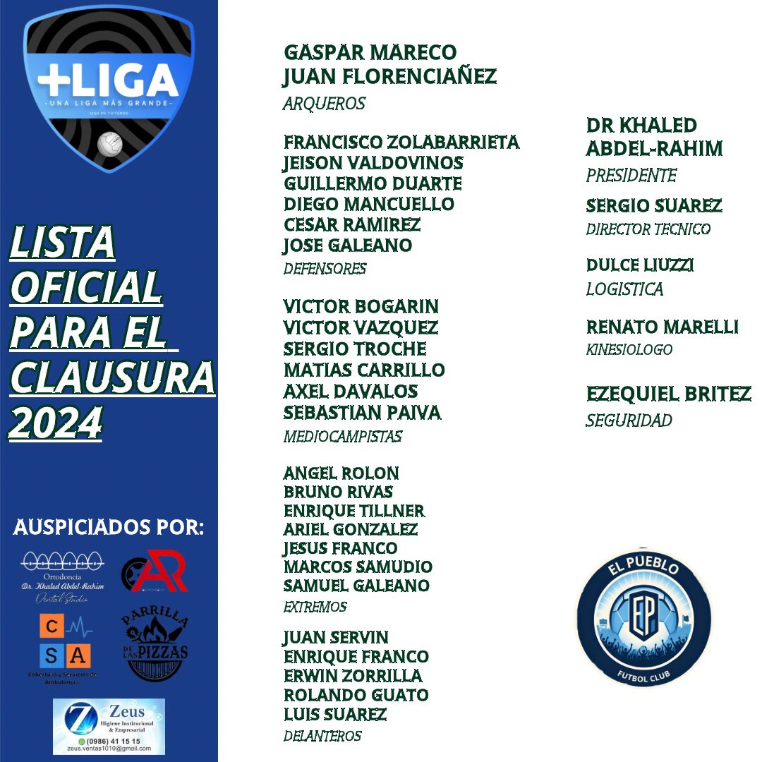 Clausura 2024 activado ✅ 

Lista oficial de viajeros para @complejosanluis ✈️

Todo listo <a href="/ligadetuiteros_/">Más Liga</a> <a href="/ligadetuiteros/">+Liga Slots del Sol</a> 🫰🏻

#ElEquipoDeTodos💙🤍