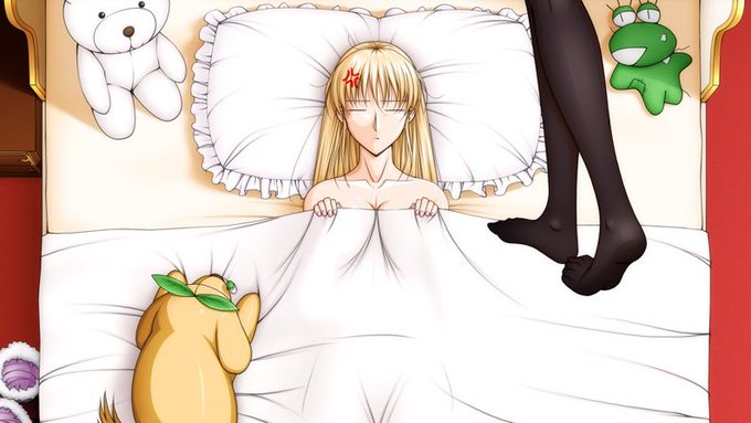 今日は #ベッドの日 だそうだワン。
/( 'ω' )\裸の金髪美女と一緒にお城のフカフカのベッドで寝られるびりぽんが羨ましいかワン? 