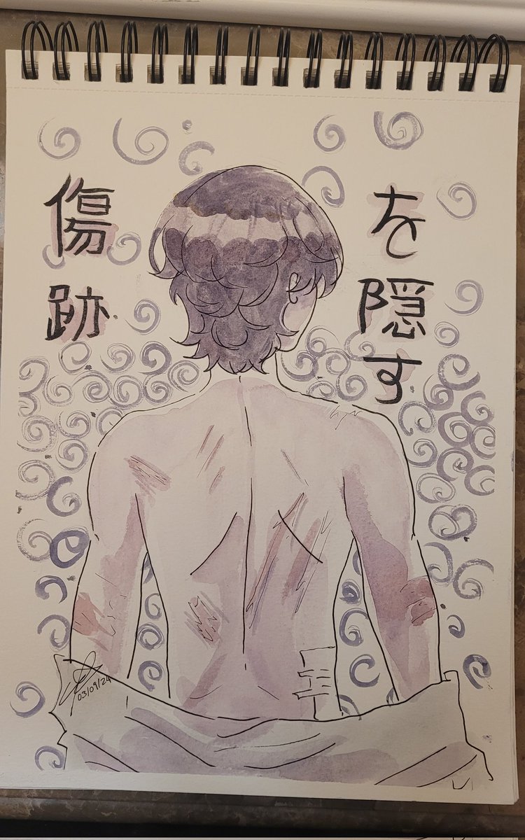 CryLin_'s tweet image. Sharing some things i did in watercolor recently~