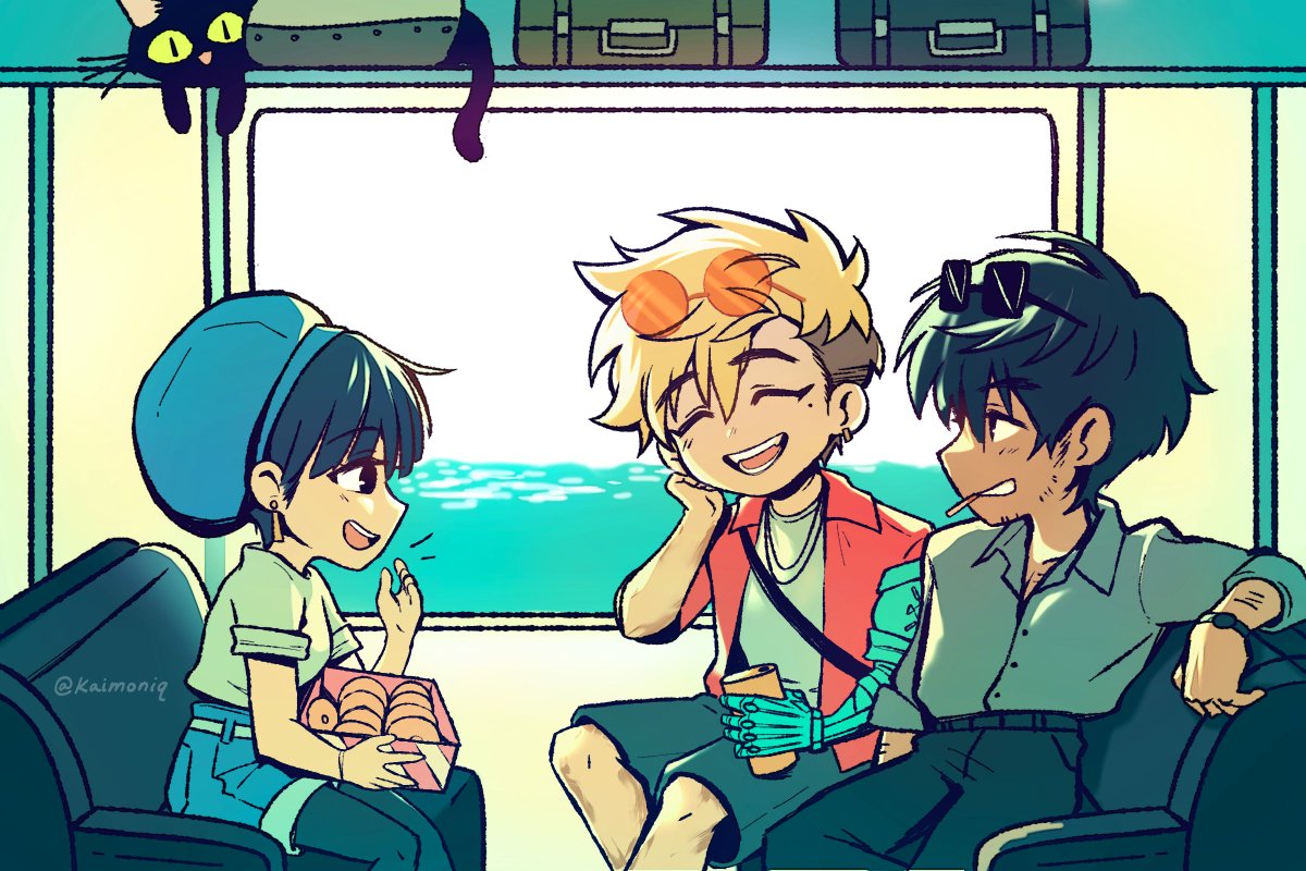Kaimoniq's tweet photo. #Mashwood travels~✨🎫🚅

I realize I never posted this piece since our stamp rally back in May ^^ #Trigun https://t.co/sQbSu0sHzr