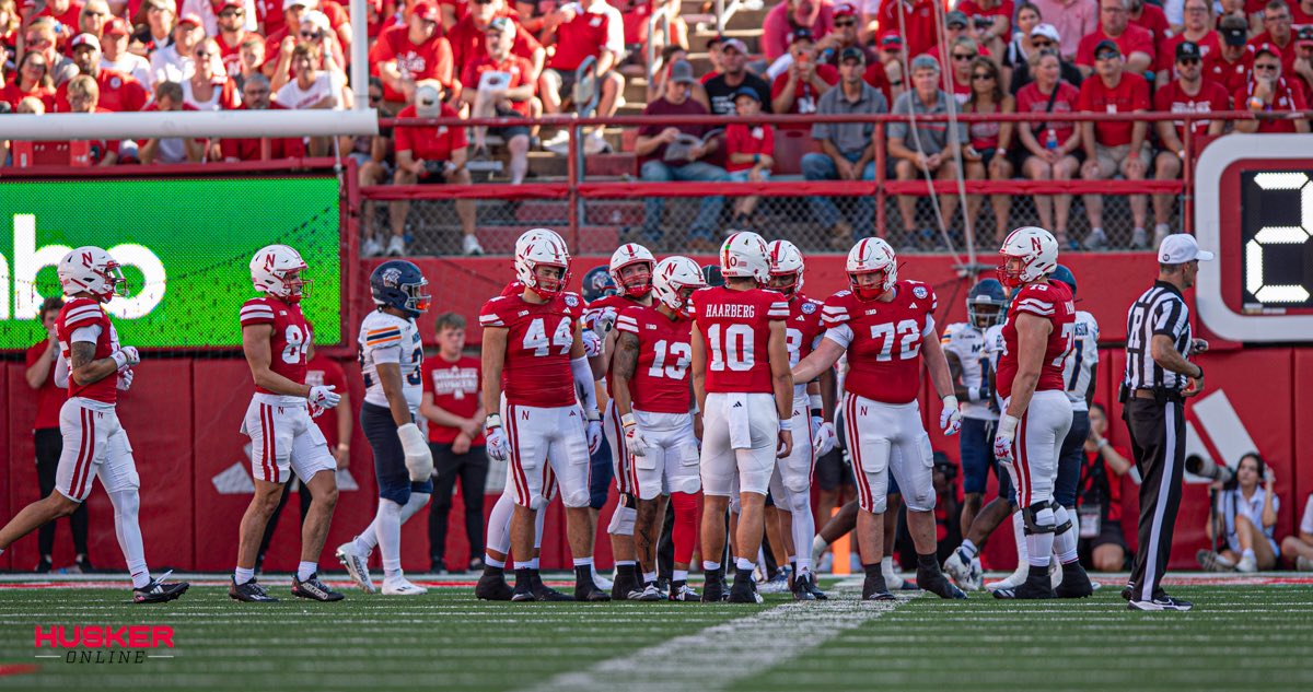 Proud Dad!! Crazy to think 1 year ago, you were playing high school football! Keep going!!!    #GBR #Huskers 🌽