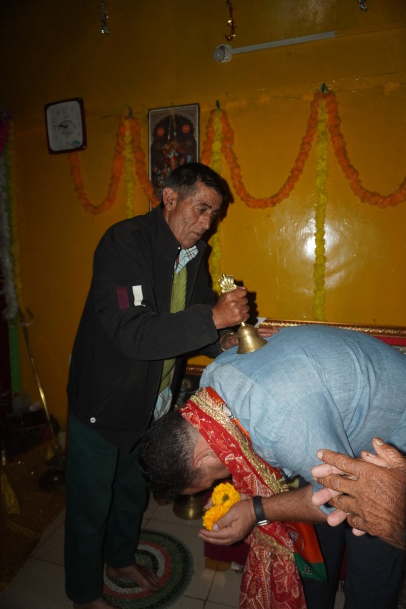 Sunil_SharmaBJP's tweet photo. Had the privilege of paying obeisance at the revered Chandi Mata Mandir and receiving the blessings of Maa Chandi Ji at Ligri. It was a spiritually enriching and rejuvenating experience. https://t.co/uN8tC40zN7