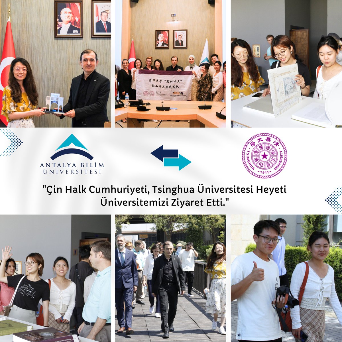 Çin Halk Cumhuriyeti, Tsinghua Üniversitesi Heyeti Üniversitemizi Ziyaret Etti.
Haber İçin Linke Tıklayınız; 
antalya.edu.tr/tr/haber/cin-t…
#antalyabilimüniversitesi #biliminışığında #tsinghuaüniversity 
<a href="/SemihEkercin/">Prof. Dr. Semih EKERCİN</a>