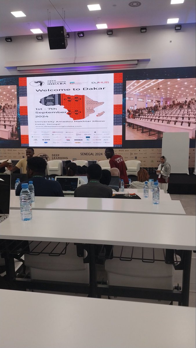 Mumbi_Official's tweet photo. "Day 1 of Deep Learning Indaba in Dakar! Ready to geek out on AI, meet brilliant minds, and maybe even train my brain harder than an algorithm😂. Let the data adventures begin!" @DeepIndaba 
#DLI2024 #dakar #DLI🇸🇳 https://t.co/RN8y5wsPSj