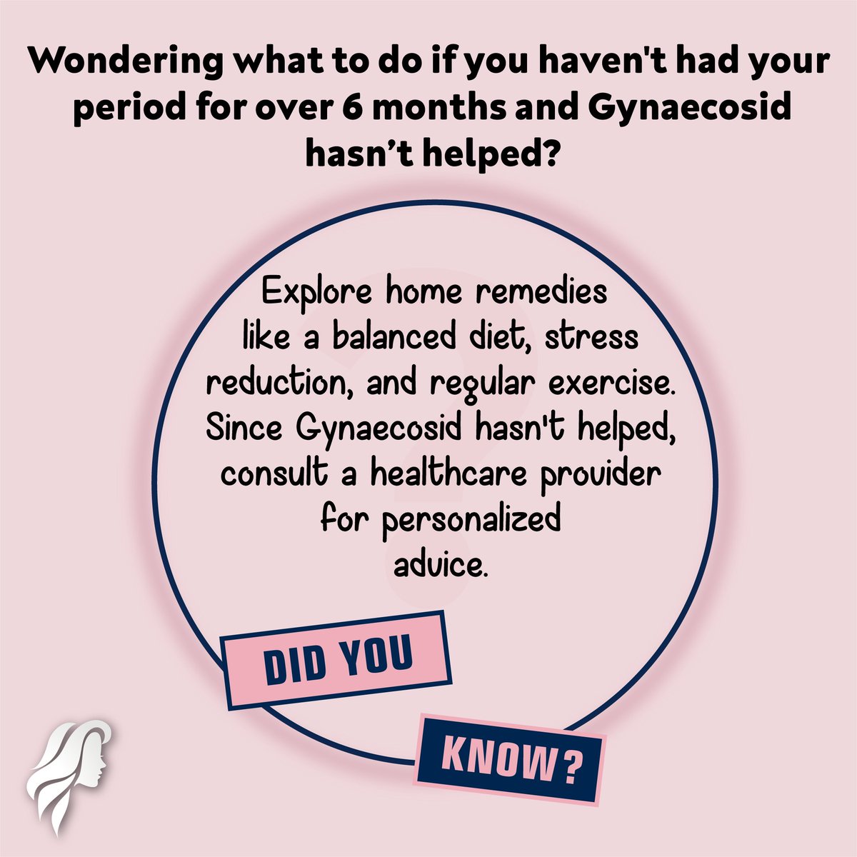 Woman_Cycle's tweet photo. Wondering what to do if you haven't had your period for over 6 months and Gynecoid hasn't helped?

#MenstrualHealth #WomensHealth #ReproductiveHealth#HealthCare #CycleTracking https://t.co/PR3lDRuuLV