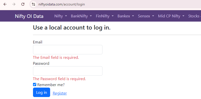 NiftyOIData's tweet photo. The issue still persists. We have created register/login forms using email.
Incase, if anyone wants to register with an email, please register it here
https://t.co/lCvTUrRHLG

once register you can login using below link
https://t.co/RieYilJbsq https://t.co/gJr8QWIzCq