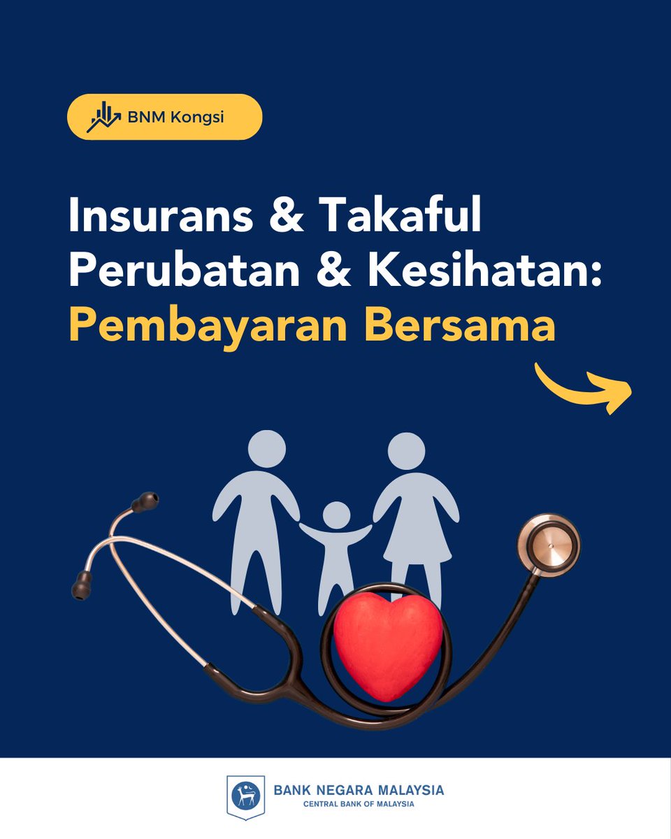 BNM_official's tweet photo. Mari ketahui tentang ciri pembayaran bersama bagi insurans/takaful dan cara ciri ini berfungsi.
Baca lebih lanjut melalui https://t.co/cl16CWEk34
#BNMExplains #BNMKongsi https://t.co/lqOILasIAo