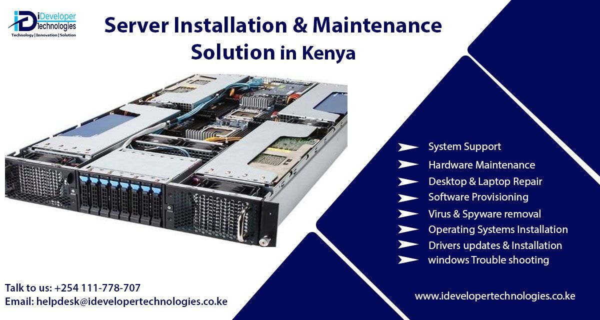 idevelopertech's tweet image. Server Installation & Maintenance solution for your SMEs business in #Kenya
visit our site: buff.ly/3yQl8U4