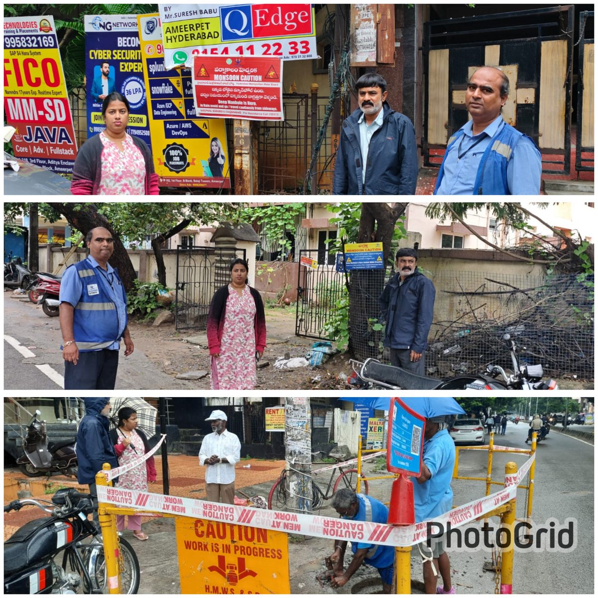 hmwssbmgrsrngr's tweet image. Sir, in view of heavy rains, attended water logging points at leela nagar and gangubai basthi &amp;amp; observed no stagnation. Attended sewerage overflows at EWS and Andhra bank lane - SR Nagar section,  O&amp;amp;MD-VI @HMWSSBOnline @MDHMWSSB @hmwssbcgmomc2 @hmwssbgmom6