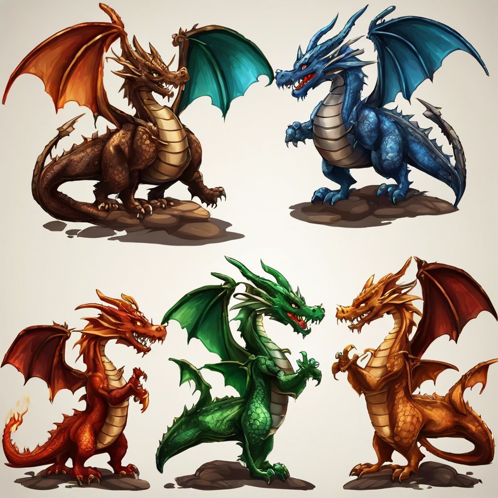 The #DracoraWorld is filled with mythical creatures, but none are as majestic as the dragons! 🐉 

#Dracora is home to five mighty dragon lineages: 

🔥Fire: Masters of scorching flames. 

💧Water: Commanders of the tides. 

🌳Wood: Ancient guardians of nature. 

🪨Earth: Shapers