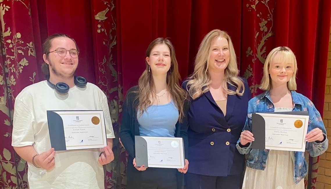 Super proud of our 2024, S6 pupils Calum, Abigail, Emily and Kian in achieving their Music Leaders Award from the Royal Conservatoire of Scotland. Thank you for all your amazing contributions to the music department. We are really going to miss you ♥️👏👏🎶