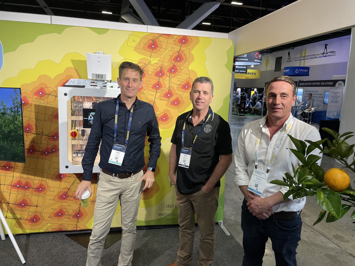 InformAg_HQ's tweet photo. Have we met yet? 

We're at Irrigation Australia Conference and Exhibition (2-4 September) and would love to meet with you (𝗯𝗼𝗼𝘁𝗵 38). 

Come by for a chat about irrigation control, automation and optimisation, as well as connectivity, yield tracking, and farm management. https://t.co/34mJbsnevM